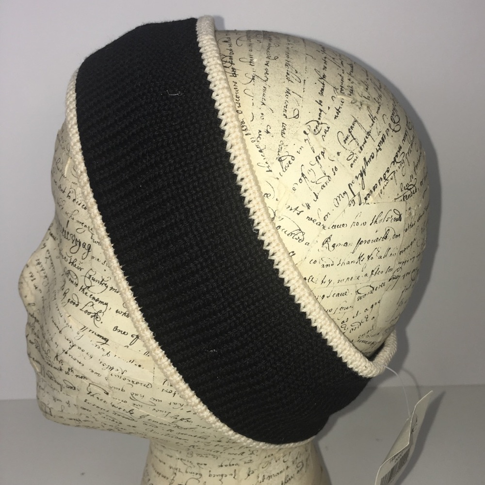 BANANA REPUBLIC Black Ivory Knit Headband NWT